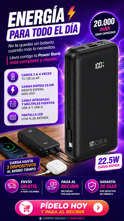 Power Bank Ultra Pro 20K