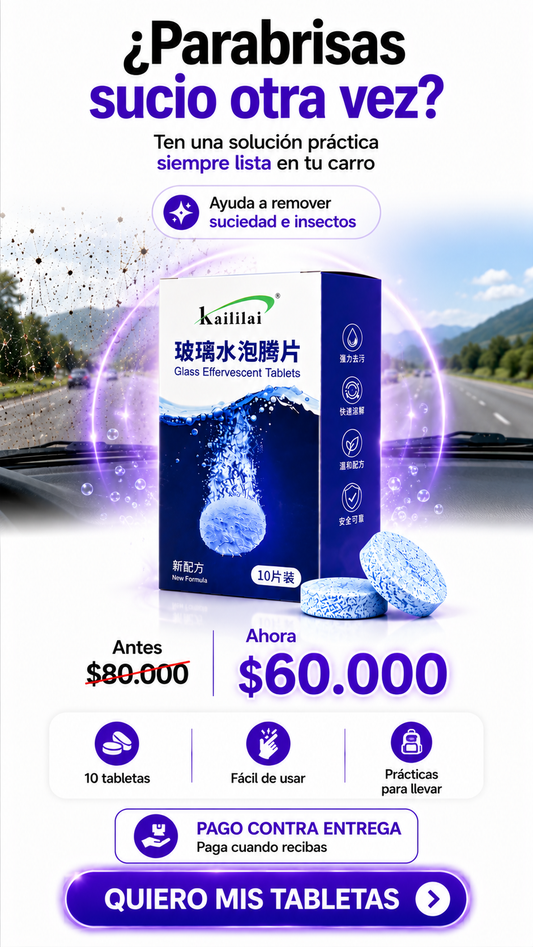 Pastillas Limpia Parabrisas
